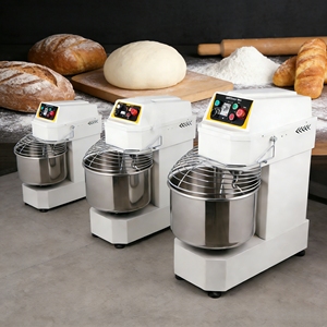 Pétrin à spirale pour boulangerie <span class=keywords><strong>Hs</strong></span> 40 pour produits de boulangerie, 2.5kw monophasé, 160 75 40 <span class=keywords><strong>30</strong></span> 10 50 25 kg, capacité 25kg de farine sèche, 260 Pétrin à pâte - Product Image 2