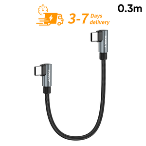 Free Sample SUNGUY 0.3m 60W USB C Fast <b>Charging</b> Cables USB Data Cable cable de carga cable de carga for EU Market - Product Image 1