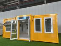 Maison conteneur extensible respirante à trois pièces de 40 pieds, certifiée CE, conforme aux normes internationales, avec chambre à coucher, pour l'exportation mondiale