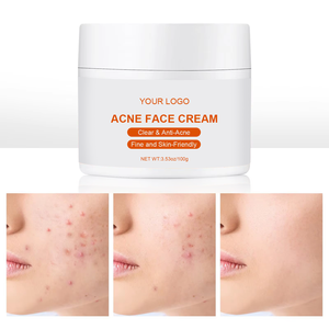 Herbal AHA 100g Crema facial Gel hidratante blanqueador suave para el cuidado de la piel facial Contracción de poros Control de aceite Acné Eliminación de espinillas - Product Image 1