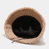 Chapeau Bob Simple et Uni en Laine d'Agneau Tendance Hiver pour Femme, Coupe-Vent et Protection Solaire, Populaire sur Internet