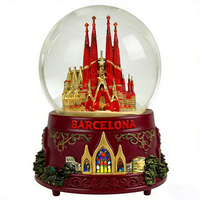 Globe à neige personnalisé du château de Neuschwanstein Paysage allemand Artisanat en résine DIY Cadeau de Noël Souvenirs Munich Neues Rathaus