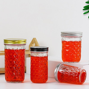 3 Oz 8oz 12 Oz 16 Oz 100ml 200ml 250ml 350ml 500ml Clear Food Grade Glass Jam <b>Jar</b> <b>Wide</b> <b>Mouth</b> <b>Mason</b> Glass <b>Jar</b> With Metal Lid - Product Image 4