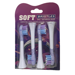 Têtes <span class=keywords><strong>de</strong></span> <span class=keywords><strong>brosse</strong></span> à dents électriques soniques <span class=keywords><strong>de</strong></span> remplacement YBK YH751 (poils doux DuPont) compatibles avec 6730/3226/9021/9632/5171/5262 - Product Image 1