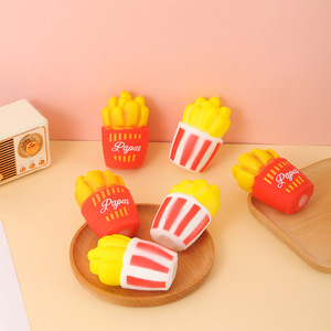 Hot Selling TPR Simulated Food French Fries Squishy Stick Stretchy Decompression Sensory <b>Squeeze</b> Toy for Kids and Adults - Product Image 1