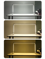 Lampe à ongles LED pliable carrée avec logo gratuit, rose et noire, lampe de table de bureau demi-lune pour salon de manucure et extensions de cils