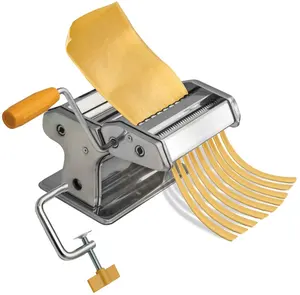Pasta Maker Machine Hand Crank Roller Cutter for Homemade Noodle Maker Spaghetti Fresh Dough Making Tools Rolling Press Kit