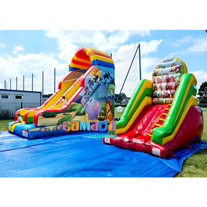 Fabricant d'animaux de la jungle gonflables commerciaux toboggan pour enfants aire de jeux extérieure avec châteaux pour enfants - Product Image 4