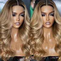 Perruque Lace Frontal Wig brésilienne Remy à cuticules alignées 13x4, cheveux humains, perruques Swiss Lace Front Wigs, Double now 1B/27, fournisseur
