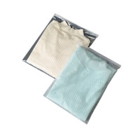 Sacs à fermeture éclair en plastique givré transparents et imperméables pour chaussettes, chaussures, t-shirts et vêtements, emballage de vêtements personnalisé durable