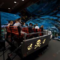 Écran de projection de théâtre d'aventure en forme de boule, Écran de navigation volante, Équipement dynamique 5D/7D, Machine de jeu 9D