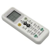 Télécommande universelle en métal 6000 1 à code roulant, apprentissage du code, affichage numérique, étanche, commande vocale pour climatiseurs