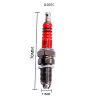 Bougie d'allumage 3 Triple Electrode A7TC D8TC pour 120 150 Moto Atv Scooter Allumage de Moto 1 pièce