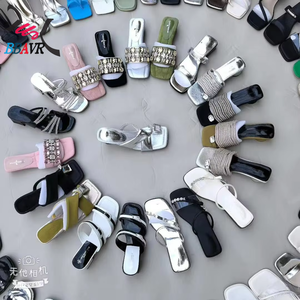 Sandalias de tacón alto para mujer, novedad de verano, zapatos de fiesta, moda, punta abierta, tacones altos, diseño mixto, venta al por mayor, parte superior de PU - Product Image 2