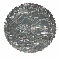 Assiettes de Présentation Dorées en PP de Luxe Écologiques, Plastique Classique Durable pour Fêtes, Dîners, Réceptions, Décoration de Table