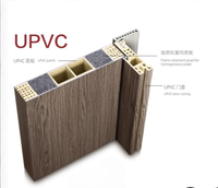 Porte insonorisée, imperméable et anti-insectes en WPC/SPC/UPVC/TPS, fabriquée en usine, pour maison, bureau, salle de bain, chambre.