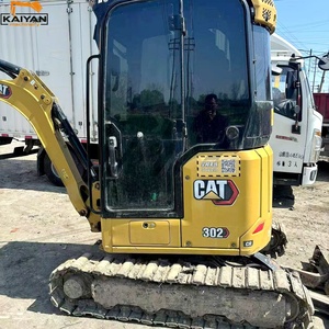 รถขุดตีนตะขาบขนาดเล็ก CAT 302CR มือสอง 2 ตัน 0.2 ลบ.ม. เครื่องขุดขนาดกะทัดรัดสำหรับงานก่อสร้างในฟาร์ม - Product Image 1