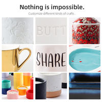 Tazas de Café de Cerámica de Estilo Americano con Base Dorada de Lujo, Personalizables en Forma/Tamaño y Caja de Color, Disponibles en Stock