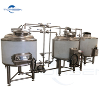 Equipo de Elaboración de Cerveza de Alta Productividad de 1000L, 2000L, 3000L, 5000L, Controlado por PLC, con Capacidades de Procesamiento de Alcohol