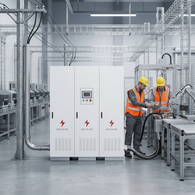 100-200kVA AC Drive Variable Frequency Power Supply Single Phase Input 3 Phase Output 0-300V 24-400Hz for Motor