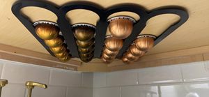 <span class=keywords><strong>Porte</strong></span>-capsules de café sous les armoires pour dosettes de capsules <span class=keywords><strong>Nespresso</strong></span> VertuoLine Bandes adhésives fortes pré-appliquées à monter sur les murs - Product Image 2