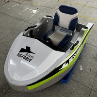 Personnalisable 10ft aluminium électrique petit bateau à jet d'eau en fibre de verre avec moteur 2 temps pour une utilisation Jetski