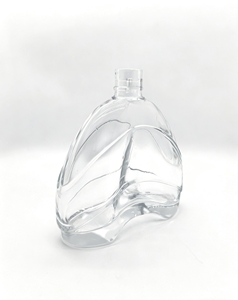 Bottiglia di Vetro Opaco da 700ml con Design a Onde e Tappo in Sughero, Bestseller Moderno per Whisky, Brandy, Rum, <span class=keywords><strong>Vodka</strong></span> - Product Image 5