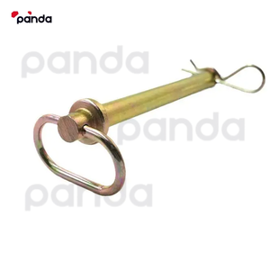 Pasador de enganche de bloqueo de pasador de acabado de zinc de acero al carbono con mango móvil, arandela y pasador de pelo - Product Image 1