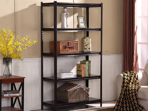 Espositore per oggetti per uso domestico sale magazzino Garage scaffali in ferro multistrato leggero scaffali per ufficio nero - Product Image 5