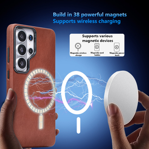 Funda de Cuero Genuino con Diseño de <span class=keywords><strong>Alta</strong></span> <span class=keywords><strong>Gama</strong></span> para Teléfono Móvil <span class=keywords><strong>Samsung</strong></span> <span class=keywords><strong>Galaxy</strong></span> S26U - Product Image 2