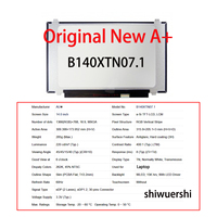 Layar Lcd Laptop 14 "1366*768 EDP 30pin B140XTNAA.0 B140XTN07.9 B140XTN07.1 B140XTN07.7 B140XTN07.6 B140XTN02.A B140XTN02.9