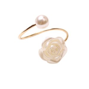 Portatovaglioli di perle di fiori di rosa fibbie per banchetti di nozze festa di casa cucina Festival tavola da pranzo decorazione - Product Image 5