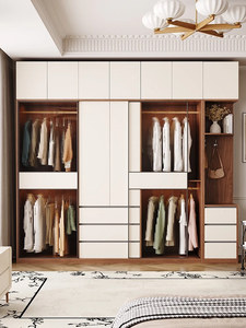 <span class=keywords><strong>Armadio</strong></span> Modulare Personalizzato per Tutta la Casa con <span class=keywords><strong>Ante</strong></span> <span class=keywords><strong>Scorrevoli</strong></span> e Specchio, Design Moderno e Minimalista con Vanità - Product Image 3