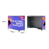 Écran LED flexible et pliable P1.86 pour cabine DJ, discothèque, exposition, salon professionnel, mur vidéo