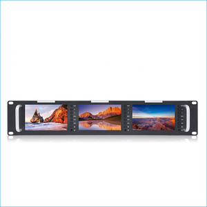 จอภาพ LCD แบบติดตั้งบนแร็คขนาด 5 นิ้ว 2RU 800*480 สำหรับงานออกอากาศ พร้อมช่องต่อ 3G-SDI, <span class=keywords><strong>AV</strong></span> Input และ Output - Product Image 1