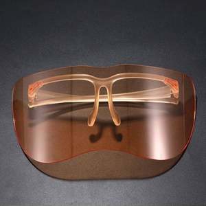 Gafas de Sol Deportivas Personalizadas con Logotipo al por Mayor, Gafas de Sol Transparentes Extra Grandes de una Sola Pieza sin Montura, Resistentes al Viento, para Hombre y Mujer - Product Image 4