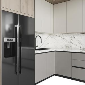 KEJIA Gabinete <span class=keywords><strong>de</strong></span> <span class=keywords><strong>cocina</strong></span> moderno personalizado <span class=keywords><strong>de</strong></span> madera contrachapada <span class=keywords><strong>de</strong></span> melamina con <span class=keywords><strong>encimera</strong></span> <span class=keywords><strong>de</strong></span> piedra e isla <span class=keywords><strong>de</strong></span> <span class=keywords><strong>cocina</strong></span> <span class=keywords><strong>para</strong></span> apartamento - Product Image 3
