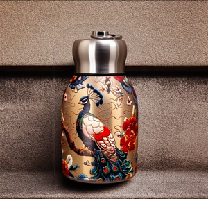 กระติกน้ำสุญญากาศสแตนเลส 304 ลายผีเสื้อ/<span class=keywords><strong>ปลา</strong></span><span class=keywords><strong>คา</strong></span><span class=keywords><strong>ร์</strong></span>พ/นกยูง ขนาด 10 ออนซ์ รุ่นมินิแฟตคิดนีย์ - Product Image 2