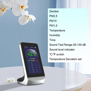 Измеритель уровня звука DM72N черного цвета, монитор PM2.5, PM1.0, пыли, температуры и влажности для тестирования качества воздуха в помещении - Product Image 4