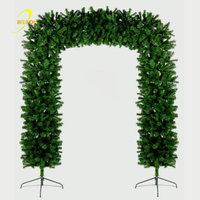 Garten dekoration PVC Weihnachts baum bogen grüner Gras bogen