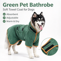 Serviettes de bain en microfibre à séchage rapide, peignoir pour chien, pour le bain, la natation ou les promenades par temps de pluie