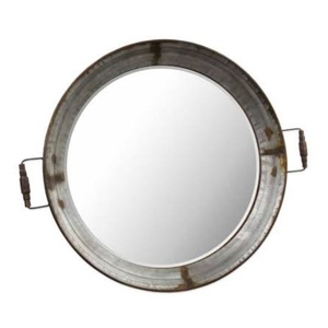 Miroirs muraux argentés de Style moderne, décoration intérieure, miroir suspendu, miroir mural rond, miroir mural galvanisé - Product Image 1