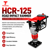 Compacteur vibrant thermique HCR125 pour terrassement, machine robuste pour la construction