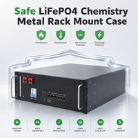 Paquete de Baterías LiFePO4 TH-51100-R 51.2V 100Ah 5.12kWh, Montaje en Rack, Batería de Litio Modular para Almacenamiento de Energía Solar