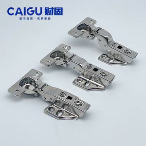 三段階力ステンレス鋼ソフトクローズヒンジ、16～28mmの厚さの薄いドアパネルにユニバーサル対応、ゼロアングル油圧ヒンジ - Product Image 5