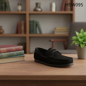 รองเท้าหนังลายนูนระดับพรีเมียม HY,Park รุ่น Walking สีขาว สไตล์สิงคโปร์ แบบสวม ทำมือ รุ่น Penny Shoes HSW072 - Product Image 6