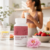 Capsule d'extrait de racine de pivoine blanche |   Mélange d'huile de graines de pivoine |   Complément alimentaire pour soutenir le système immunitaire et lutter contre les radicaux libres