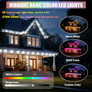 ไฟตกแต่ง LED พิกเซล RGB สำหรับภายนอกอาคาร กันน้ำ มาตรฐาน IP68  วัสดุพลาสติก ชาร์จไฟได้ เหมาะสำหรับติดตั้งใต้หลังคา - Product Image 4