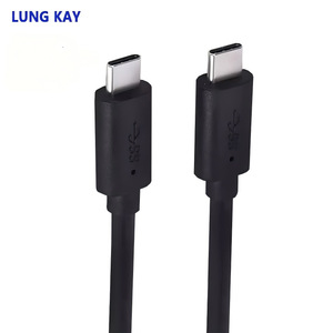 Lung Kay <b>Usb</b> 3.2 Data <b>Cable</b> C <b>To</b> C Black Fast Charging For Mobile Phone Computer - Product Image 4