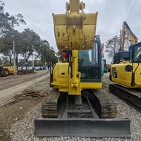 Mini-excavatrice Komatsu PC56 d'occasion de 5,5 tonnes, très demandée, avec cabine, pour travaux en zone étroite